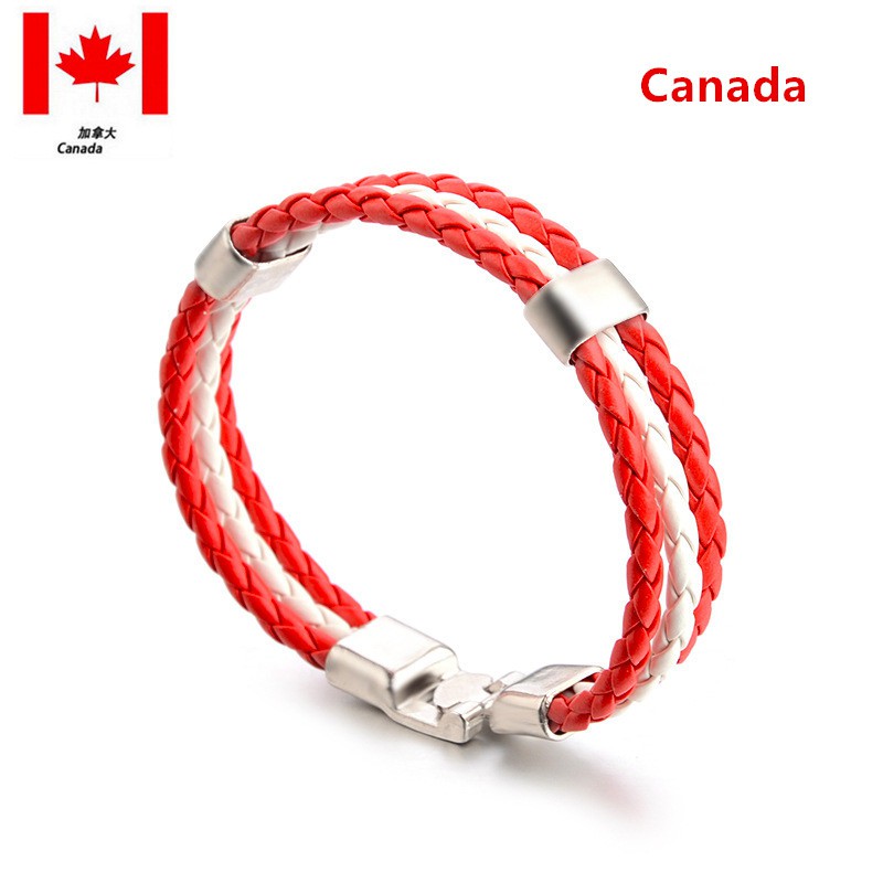 Dây đeo cổ tay bằng da Rope thế giới