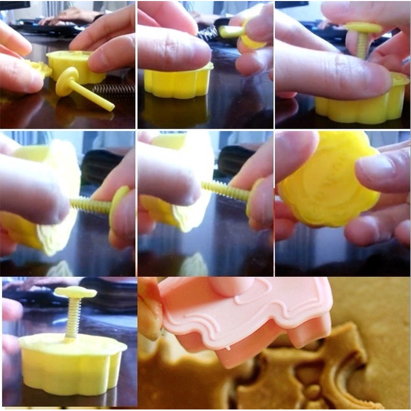 Bộ 4 khuôn cắt bánh quy theo phong cách Giáng Sinh