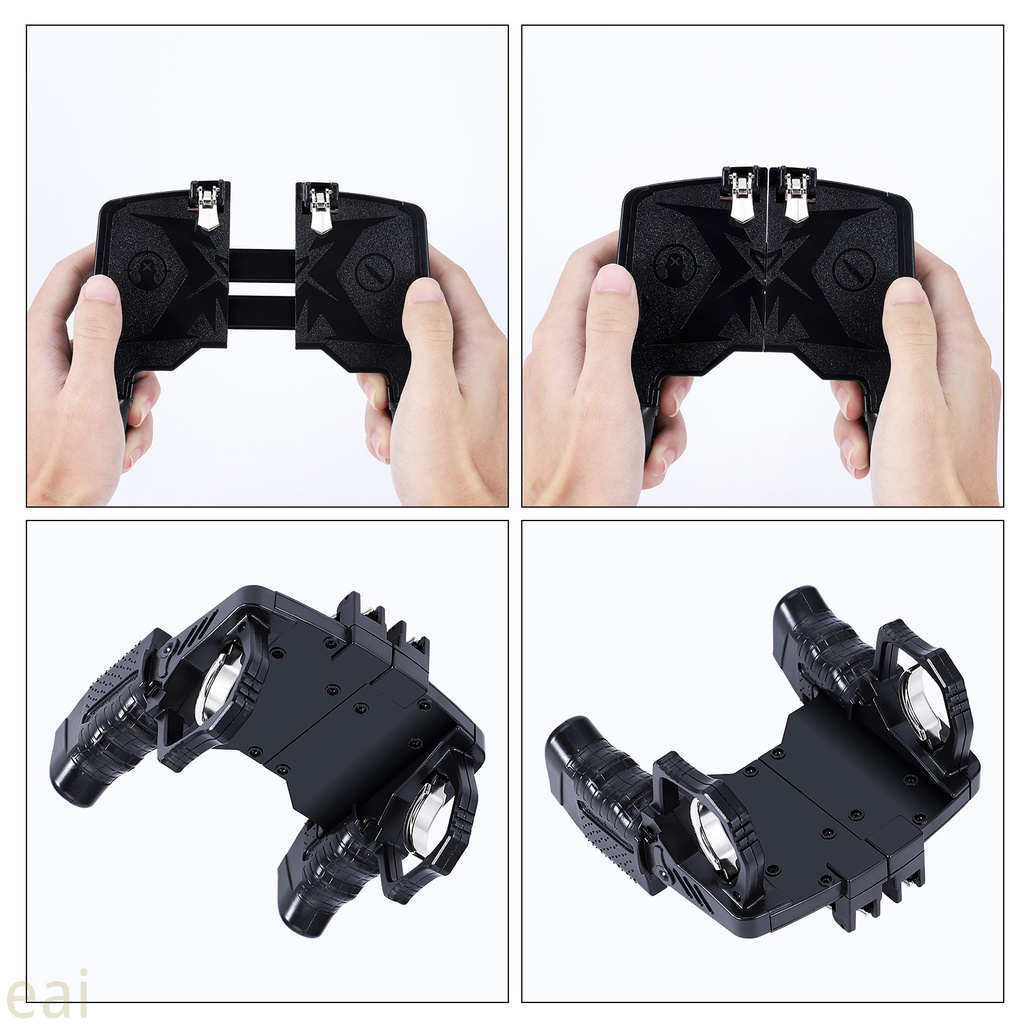 Gaming Controller Helper Mobile Phone Game Shooter Trigger Fire Button Gamepad Joystick Black