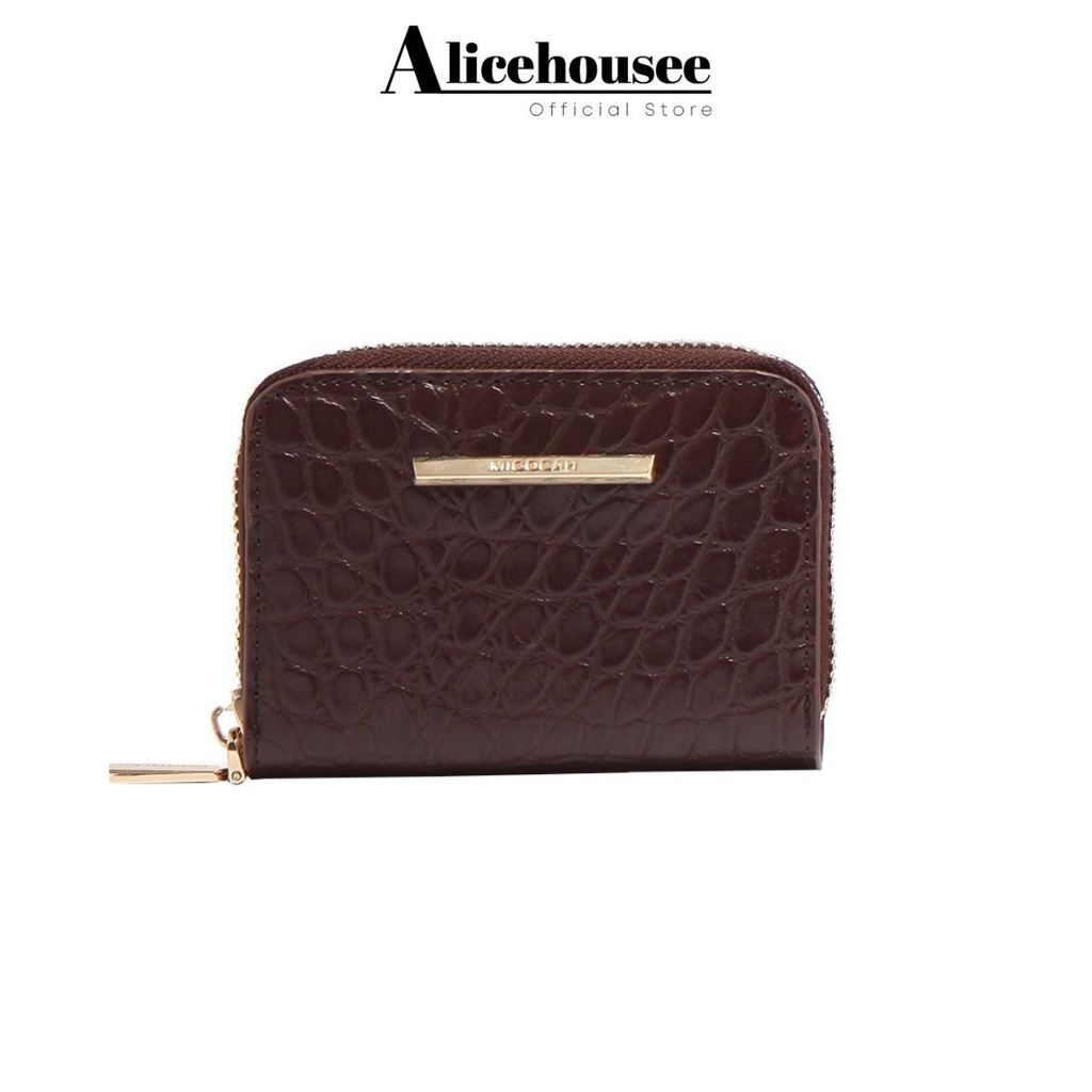 Ví nữ cầm tay mini nhiều ngăn chất liệu da rắn mềm Alice Housee - Bóp đẹp thời trang cao cấp nhỏ gọn