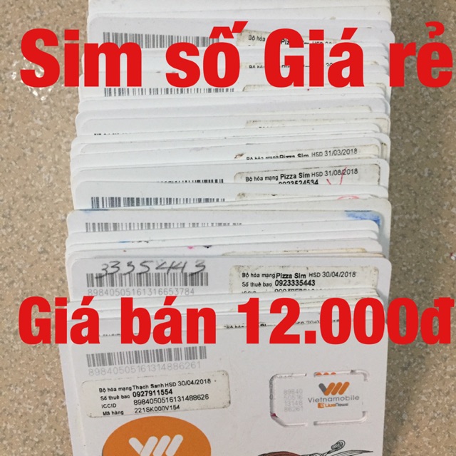 sim Sim số Giá rẻ nhất 333