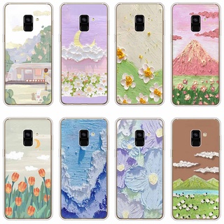 Ốp Điện Thoại TPU Dẻo In Họa Tiết Độc Đáo Thời Trang Cho Samsung Galaxy A8 plus 2018 A6 2018 plus