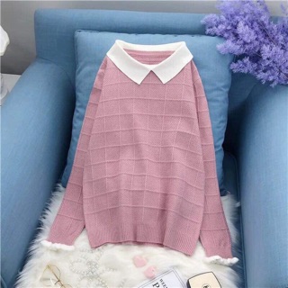 bán sỉ áo len cổ đức phối màu