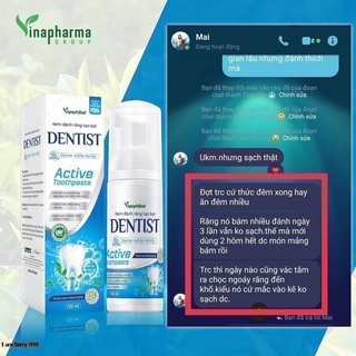 Kem Đánh Răng Dạng Bọt Bạc Hà Dentist