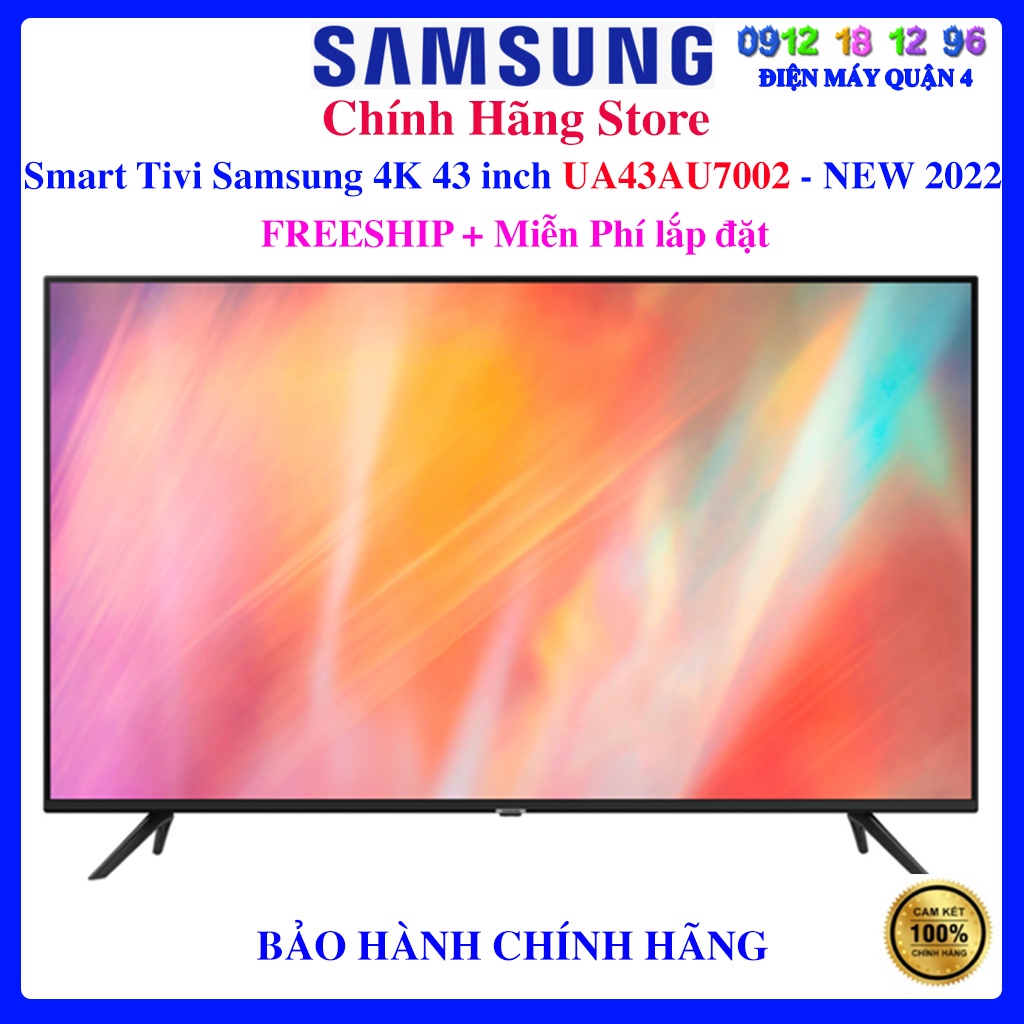 [Samsung 43AU7002] Smart Tivi Samsung 4K UHD 43 inch UA43AU7002
