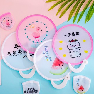 [HOT] Quạt Vải Cầm Tay Họa Tiết Xinh Xắn Gấp Gọn Tiện Lợi