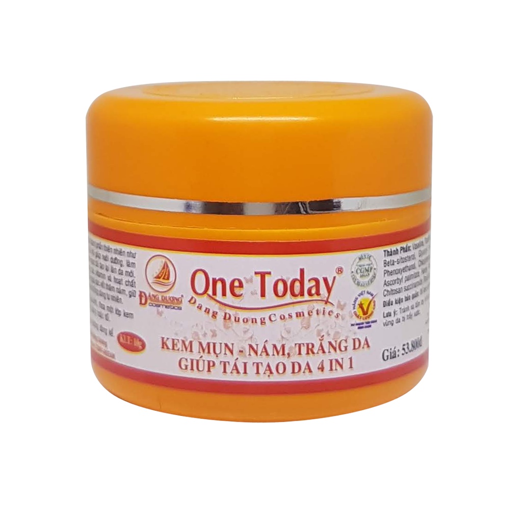 KEM MỤN - NÁM TRẮNG DA GIÚP TÁI TẠO DA 4 IN 1 ONE TODAY 10G- MỸ PHẨM ĐĂNG DƯƠNG