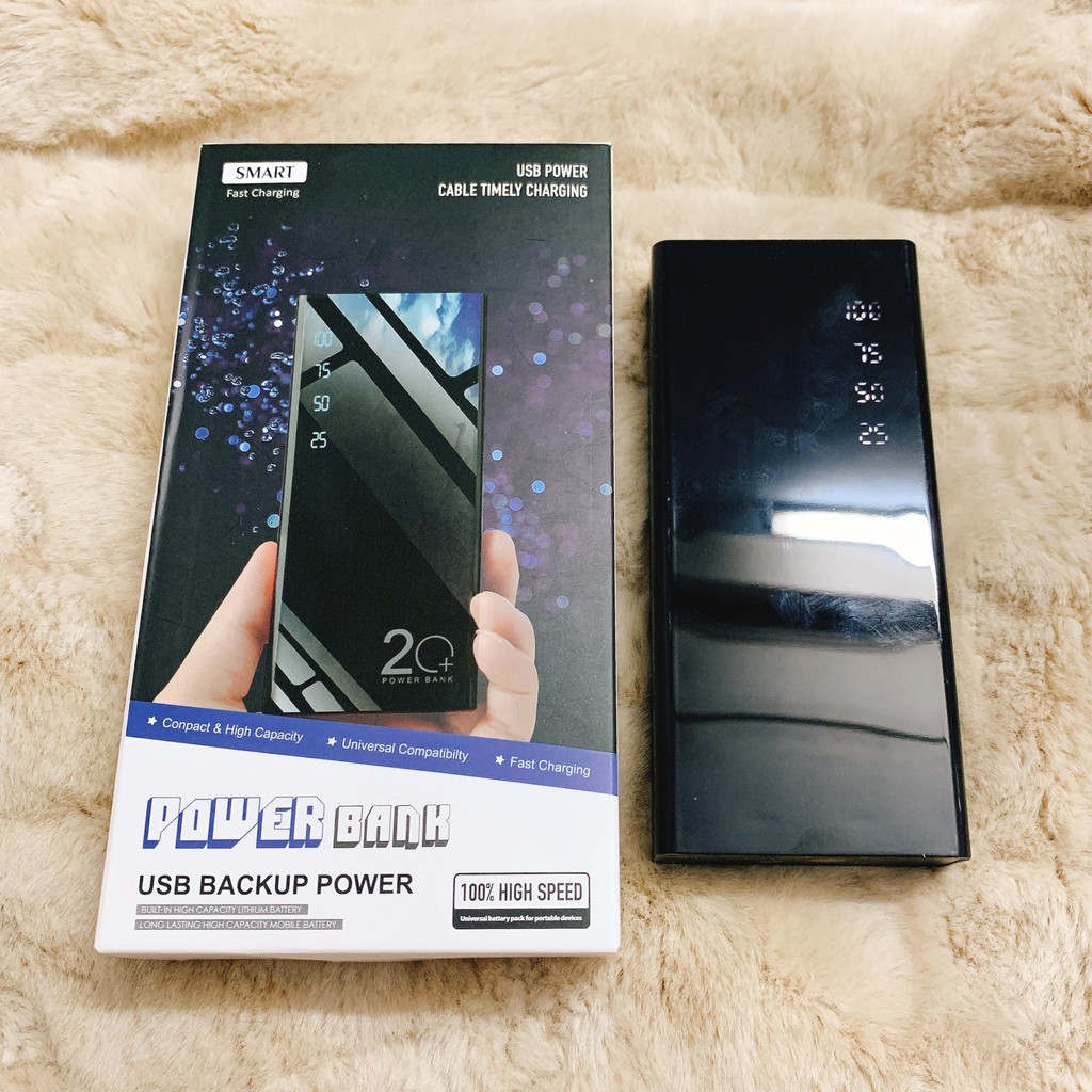 Sạc Dự Phòng 👑FREESHIP👑 10000mAh Mặt Kính 2.USB [𝐁𝐚́𝐧 𝐏𝐡𝐚́ 𝐆𝐢𝐚́ 𝐋𝐚̂́𝐲 𝟓𝐬𝐚𝐨] | BigBuy360 - bigbuy360.vn