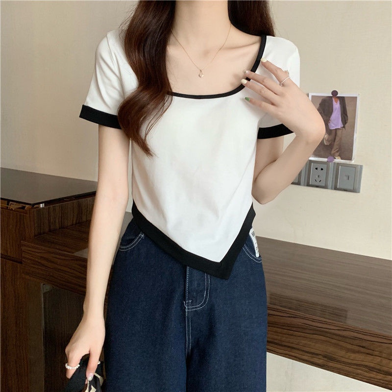 Áo Thun Tay Ngắn Dáng Rộng Thiết Kế Độc Đáo Thời Trang Cho Áo phông Nữ NZ-TX-288