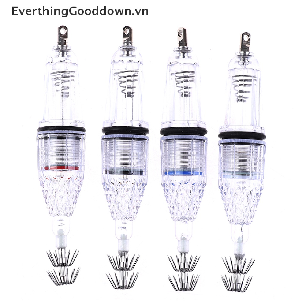 Everthinggooddown Đèn LED Hình Con Mực 12cm Dùng Để Câu Cá Dưới Nước