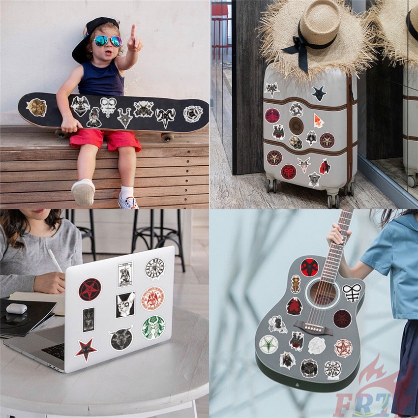 ❉ Punk Darkness Hell - Satan VS Pan Series 01 Stickers ❉ 50Pcs/Set DIY Fashion Luggage Laptop Skateboard Doodle Decals Stickers