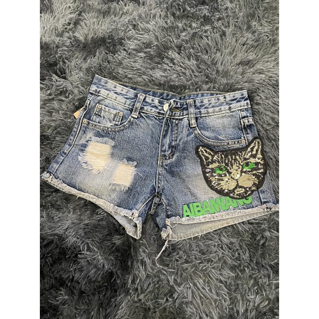 Quần đùi jean QC new, cá tính, không sợ bay màu, giản jean