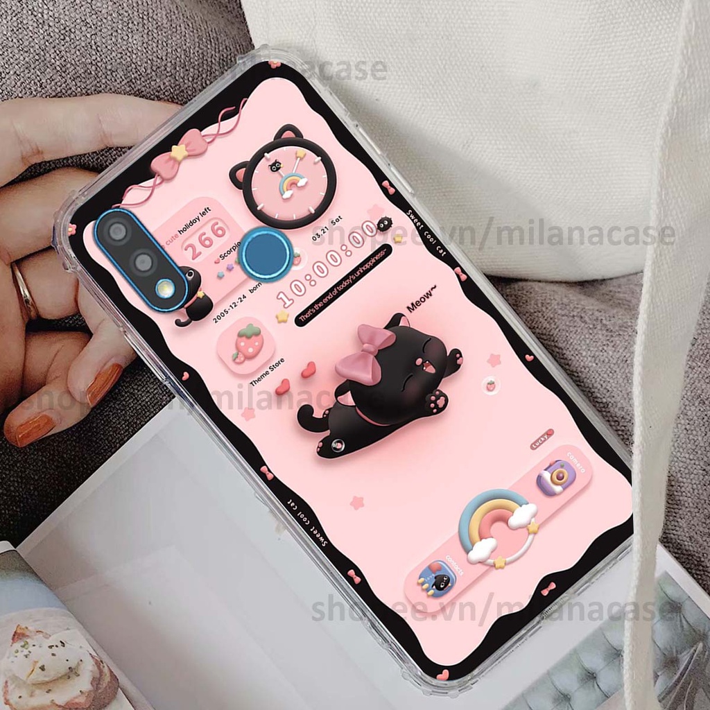 Ốp Vsmart Joy 2 Plus / Joy2+ hình đồng hồ icon gấu mèo cute cực dễ thương ngộ nghĩnh