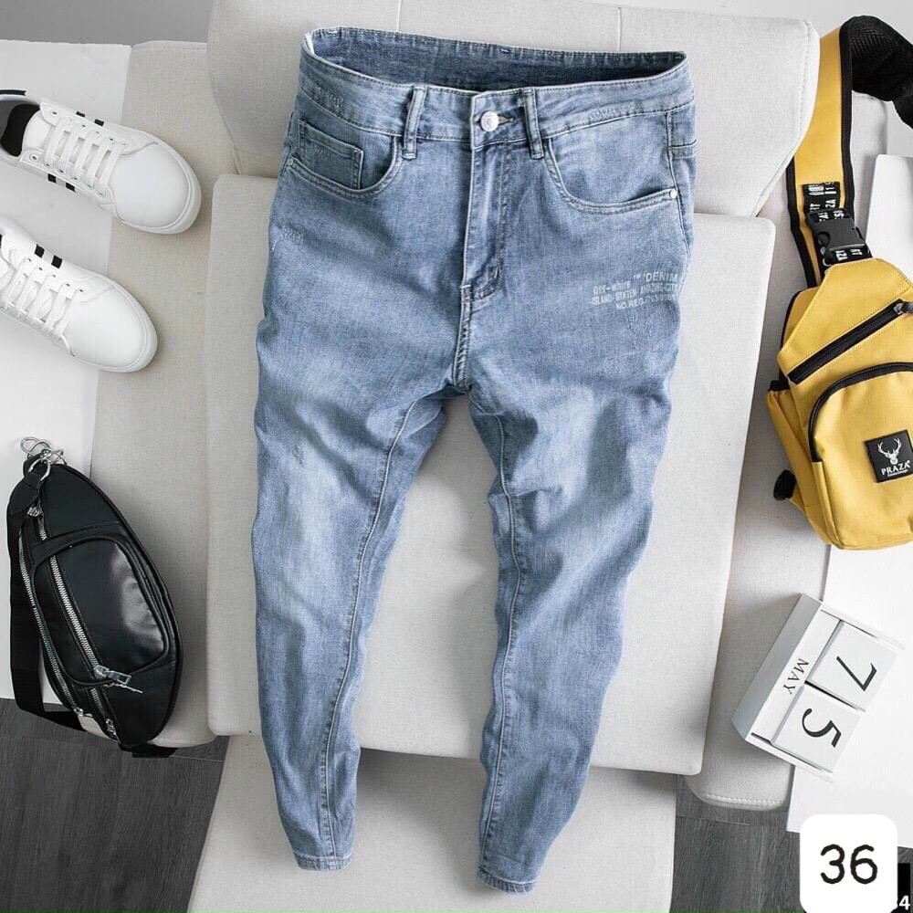 Quần Jean Nam Chất Bò 💝Freeship💝 Quần Jogger Nam Ống Bó Cao Cấp Co Giãn 4 Chiều HU96