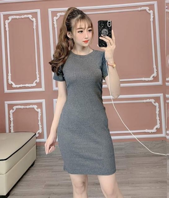Đầm body tay lở