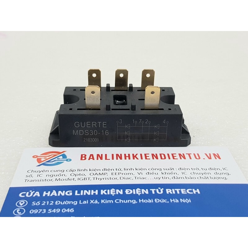 MDS30-16 Diode cầu 3 pha 30A 1600V