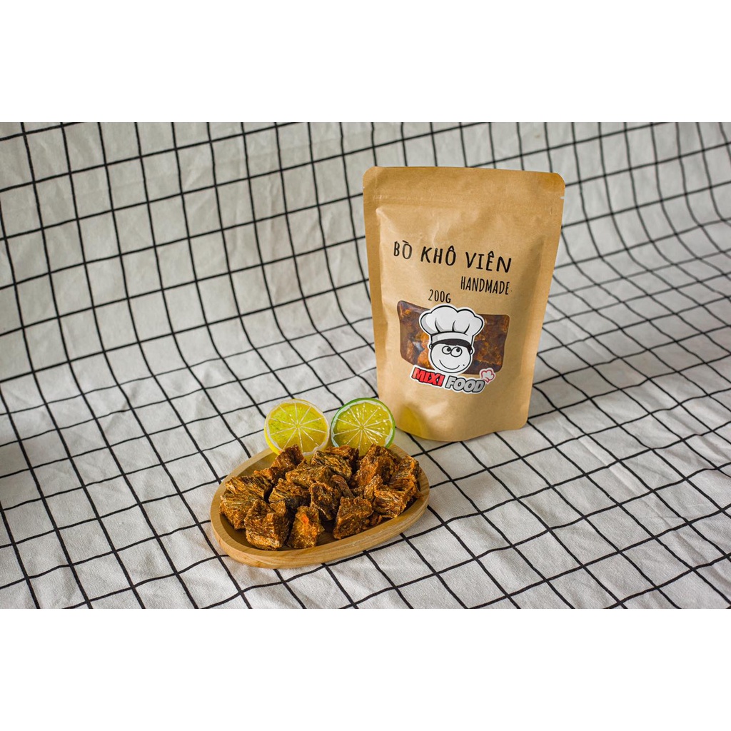 [HN - CHÍNH HÃNG] Bò khô viên, MIXIFOOD tuyệt phẩm thịt bò chất lượng cao, túi 500G SIÊU NGON - ĐẬM ĐÀ