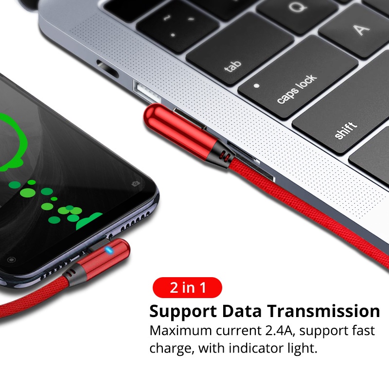 Dây Cáp Sạc HdoorLink Usb Loại C 90 Độ Cho Samsung / Android