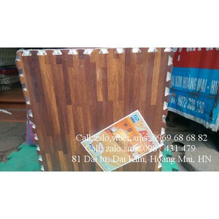 Thảm xốp Vân gỗ Âu Lạc 60x60