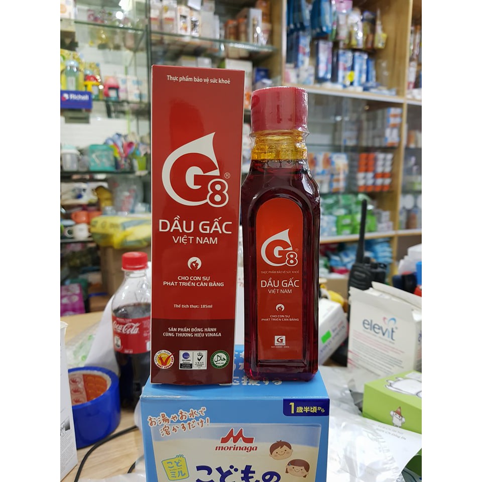 Dầu gấc G8 Việt Nam 185ml cho bé phát triển toàn diện