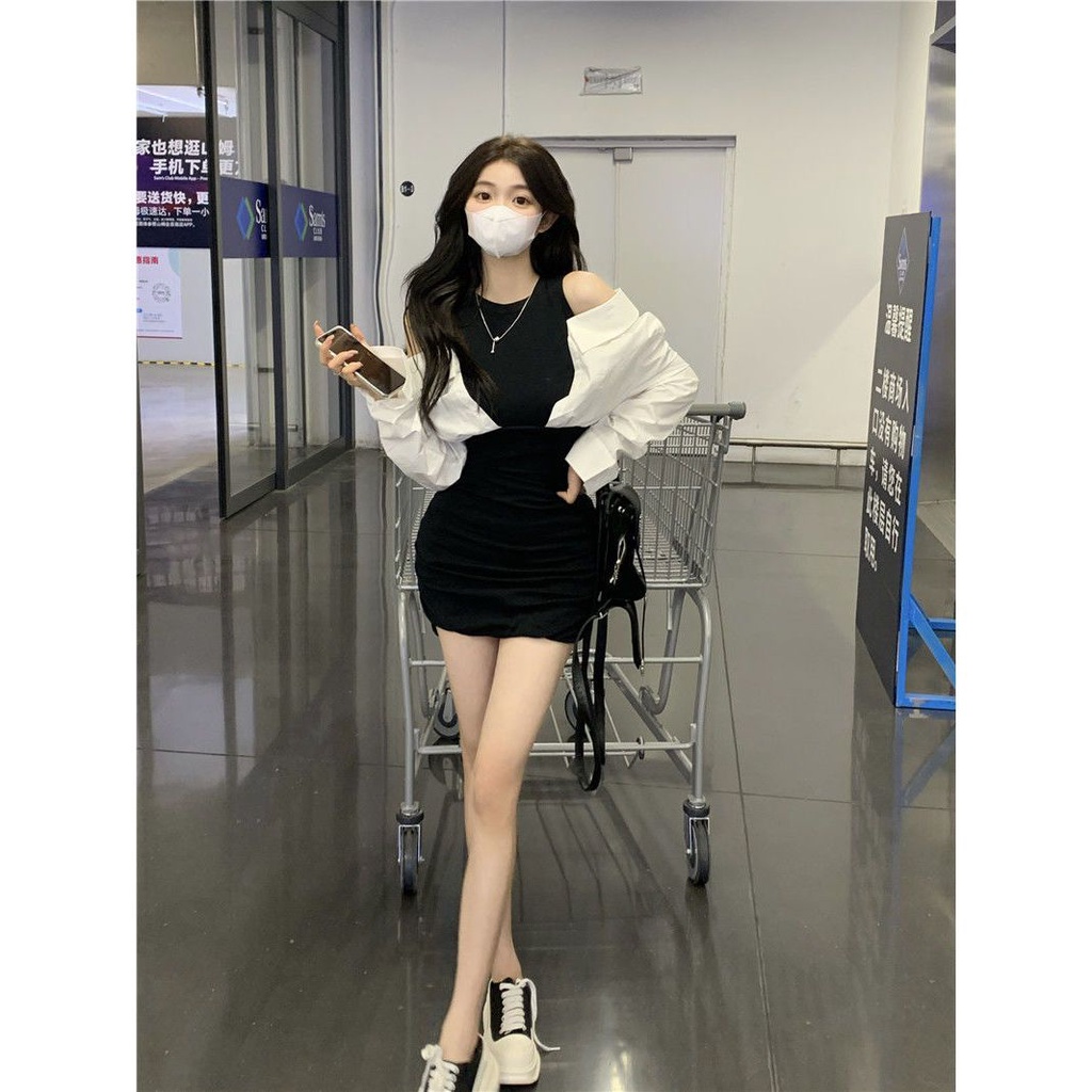 Đầm Nữ Trễ Vai Dài Tay Ôm Sát Quyến Rũ
