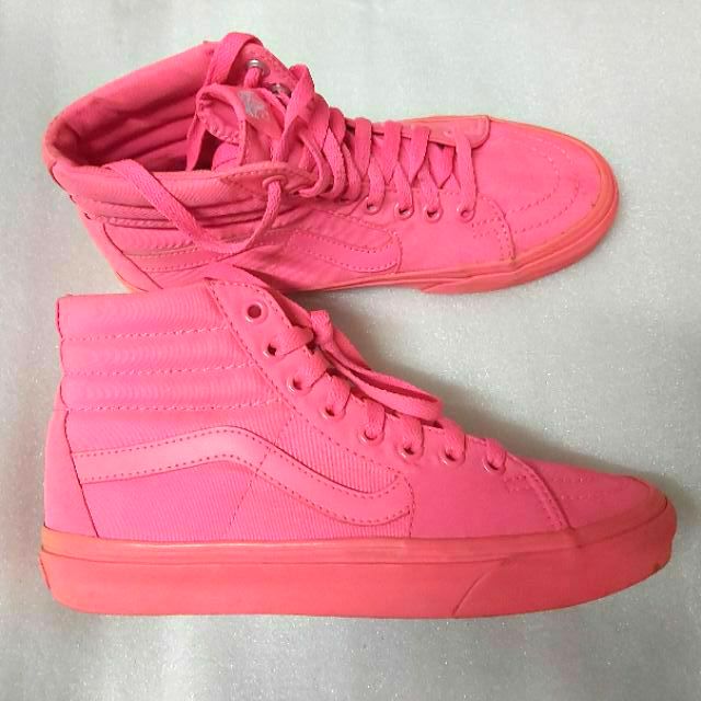 Giày Vans Sk8 Hi real 2nd full pink size 37