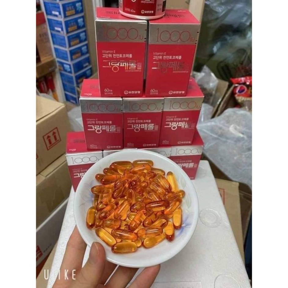 [HÀNG CHÍNH HÃNG] Vitamin E Hàn Quốc 1000IU Hộp 60 Viên_KoreaStore