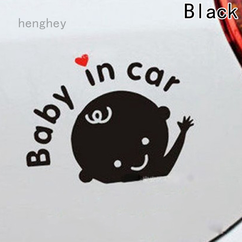 Giấy Dán Xe Hơi In Chữ Baby In Car