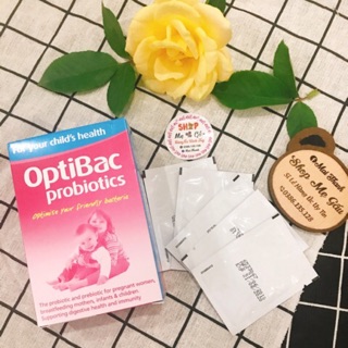 Men Vi Sinh OptiBac Hồng Cho Bé Từ Sơ Sinh (Anh)