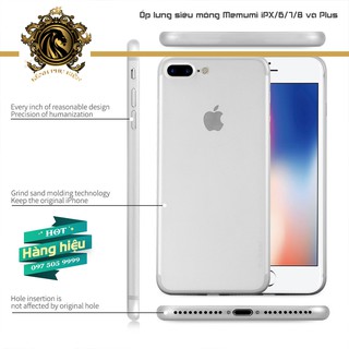 Ốp lưng Memumi siêu mỏng cho iPhone X/6/7/8 và Plus