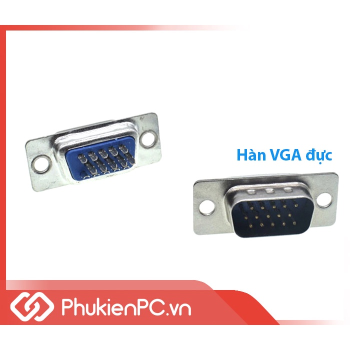 Đầu hàn VGA DB15 đực, cái, thay thế đầu cáp VGA. Hàn cáp COM DB15 máy công nghiệp, cáp âm thanh, DB15 ra XLR, RCA, AV