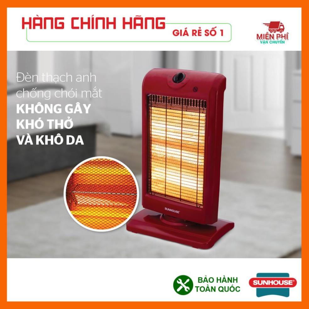 Đèn sưởi 3 bóng halogen Sunhouse SHD7016, Máy sưởi sunhouse SHD7016, tốc độ làm ấm nhanh, tỏa nhiệt đều.