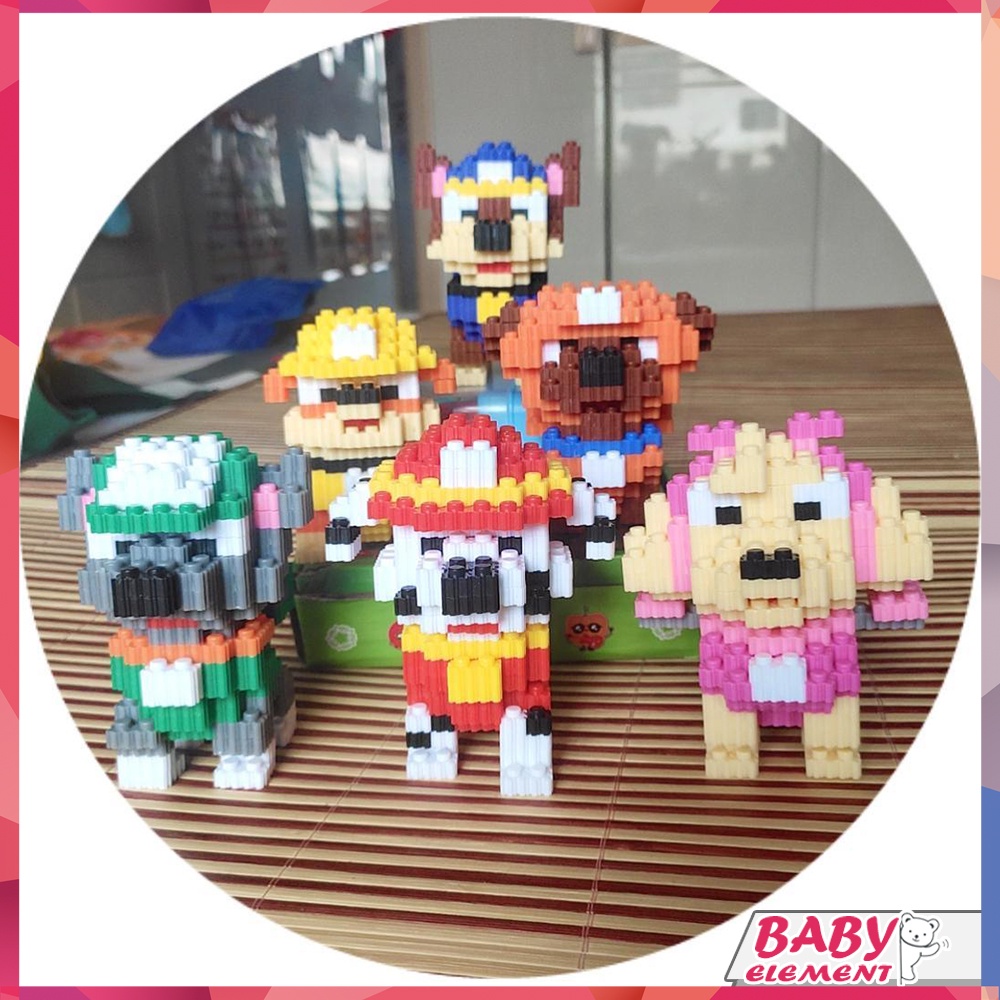 Mô Hình Chú Chó Hoạt Hình PAW Patrol 6 Trong 1 Sáng Tạo Trang Trí
