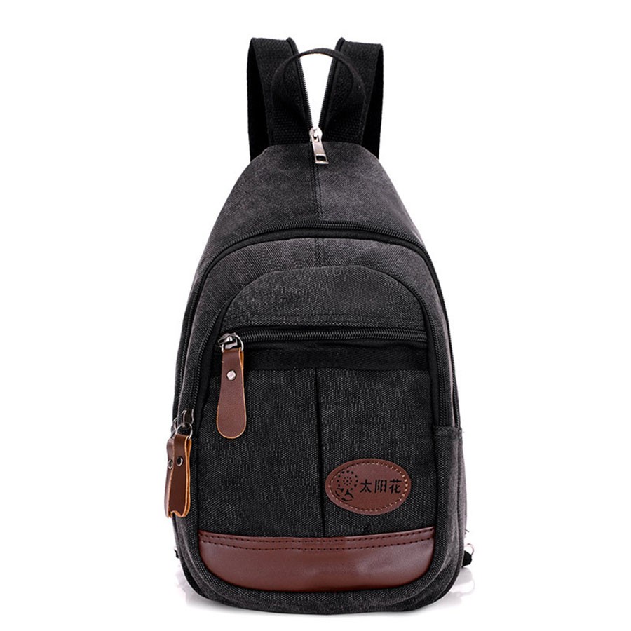 Balo hai quai vải bố mini