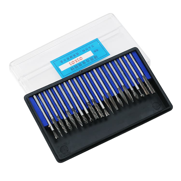 Mũi Mài Hợp Kim Vonfram - Bộ 20 Mũi Khắc Gỗ - Mũi Mài Gỗ, Đá, Sắt, Thép