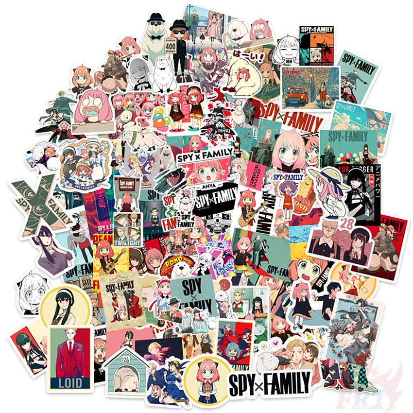 100Pcs/Set ❉ SPY×FAMILY Series B Stickers ❉ Cartoon DIY Fashion Mixed Waterproof Doodle Decals Stickers