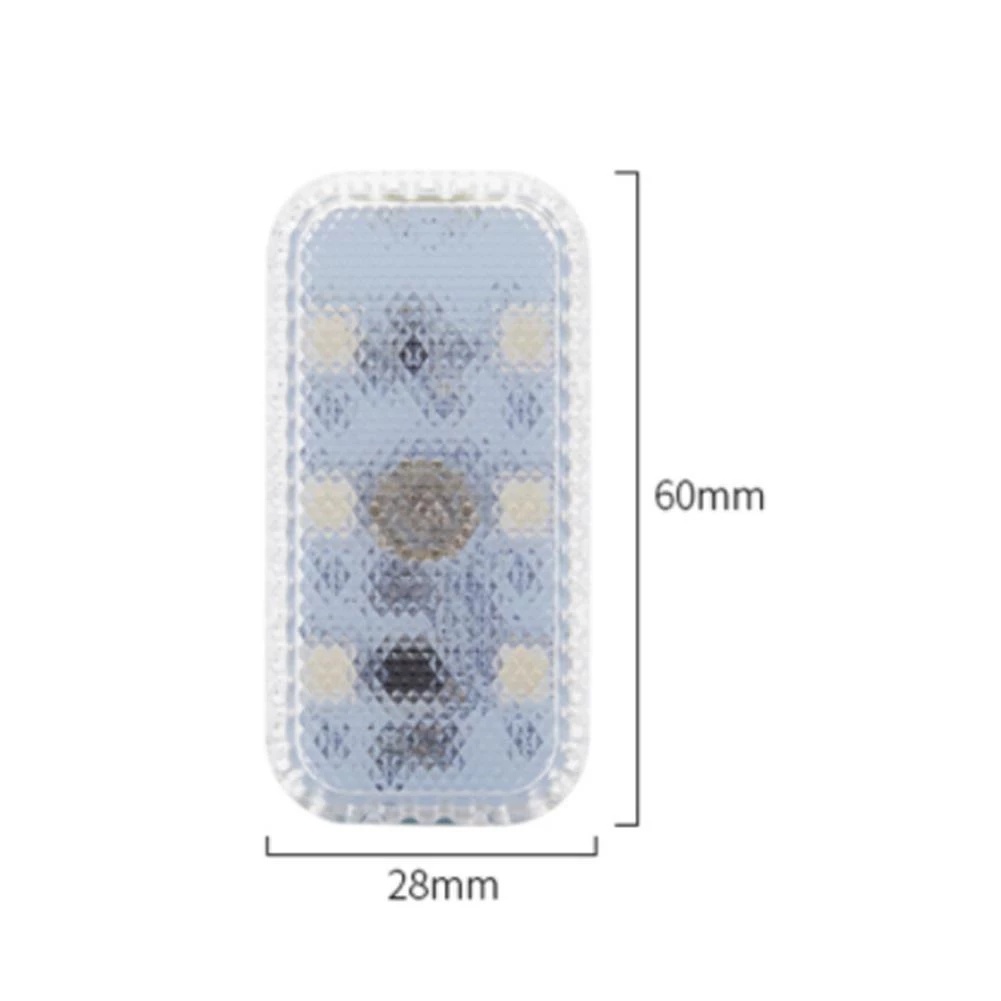 1 Bộ Đèn LED Mini Gắn Trần Xe Hơi Có Thể Sạc Lại Bằng Cổng USB