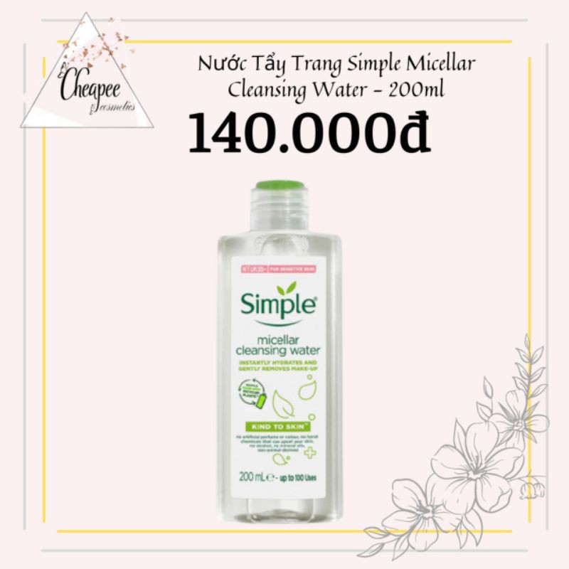 Combo 5 Món Dưỡng Da Simple Cực Lành Tính, Dịu Nhẹ Kể Cả Da Nhạy Cảm Chuẩn Uk