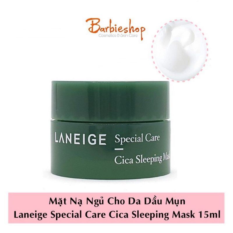Mặt nạ Ngủ Da Dầu Mụn Cica Sleeping Mask Laneige 10ml
