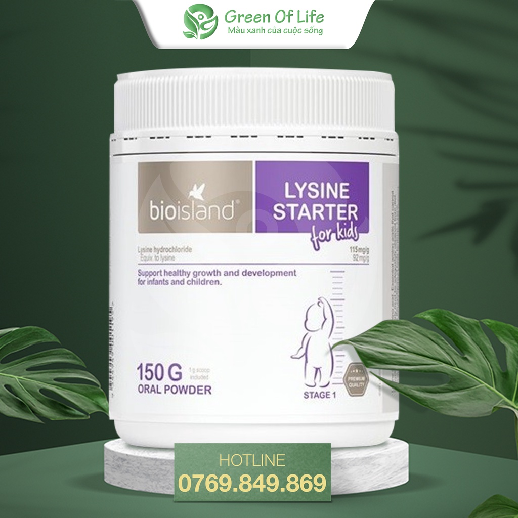 [Mẫu Mới] Lysine Bột 150g tăng chiều cao cho bé từ 7 tháng +