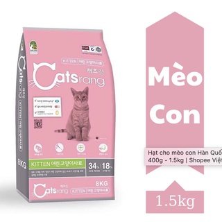 Thức ăn hạt cho mèo con catsrang kitten gói 400g xuất xứ hàn quốc
