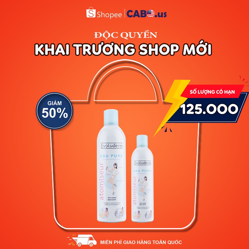 Xịt Khoáng Evoluderm Pháp đủ size