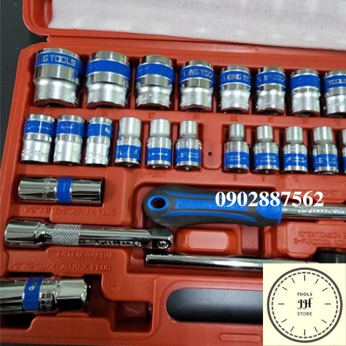 Bộ tuýp khẩu 32 chi tiết kingtools hàng tiêu chuẩn đức (8-32mm)
