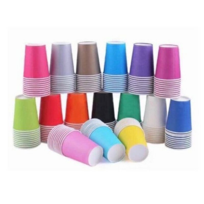 Set 300 cốc giấy,đĩa giấy hoa trang chí