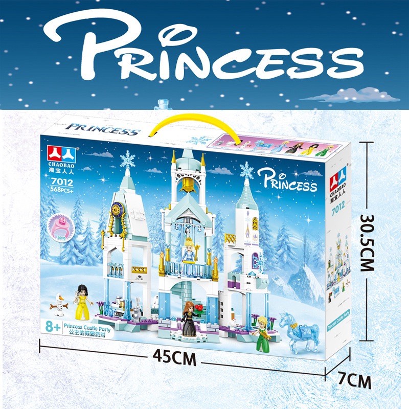 Lego con gái elsa lâu đài băng giá 568 miếng ghép cực đẹp