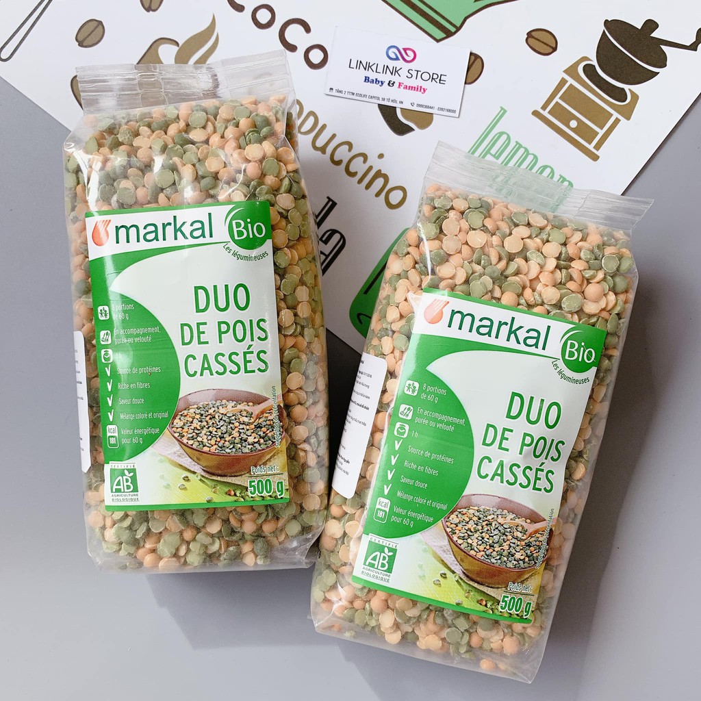 Đậu Hà Lan Hữu Cơ Markal (xanh & vàng) 500g