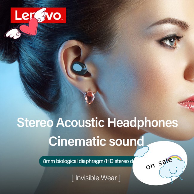 Headphones Noise Reduction Waterproof Earbuds With Xt91 Tws Earphones Music Wireless Bluetooth Lenovo