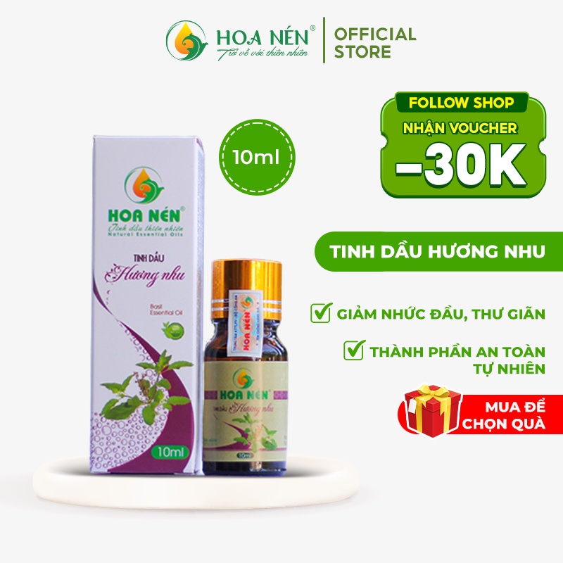 Tinh dầu hương nhu 10ml - Hoa Nén