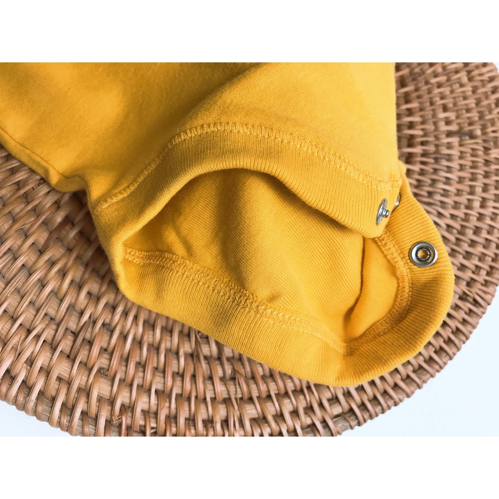 Set 5 chiếc body chip cho bé vải cotton 100%, bodysuit ngắn tay cho bé trai, bé gái, bodysuit cho bé hàng xuất dư xịn