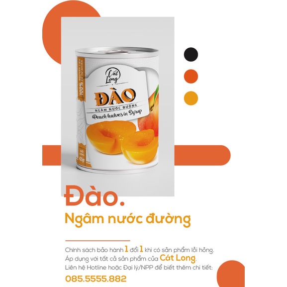 Đào ngâm nước đường Asiahome 425g